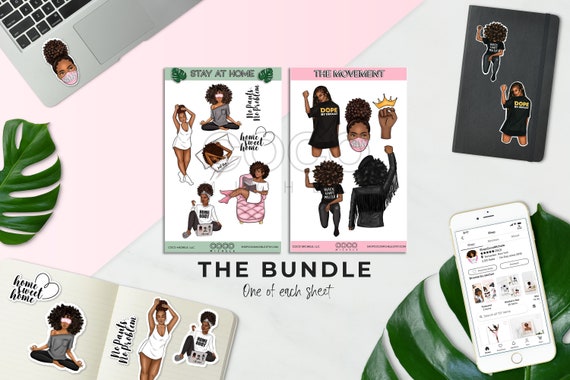 The Bundle - African American | Black Girl Magic Matte Stickers