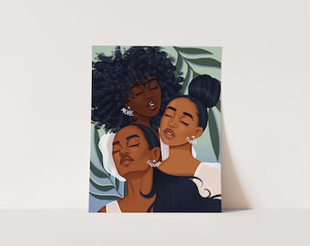 More Than Enough - African American Fashion Illustration Art Print | Coco Michele