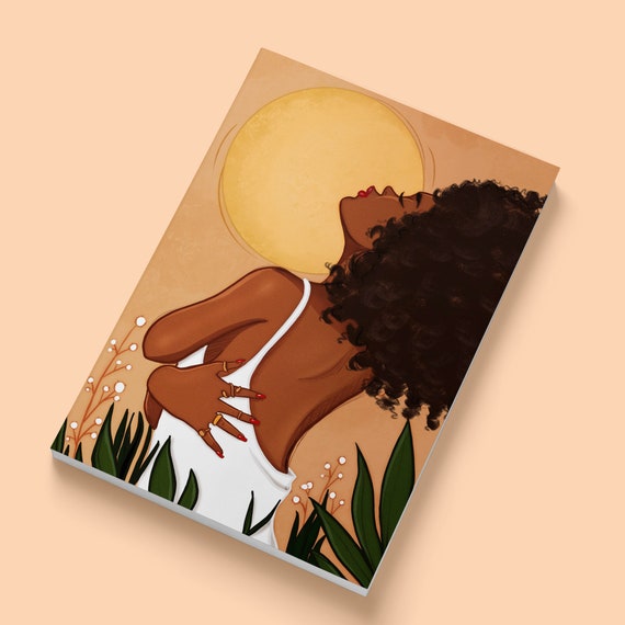 Sun Gazer Lined Paperback Journal | African American Art | Coco Michele