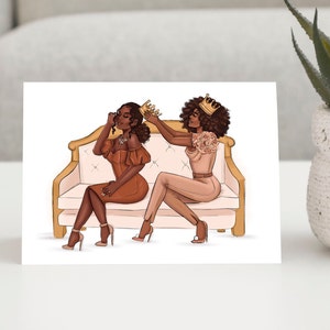 Sisterhood - African American Greeting Card | Coco Michele