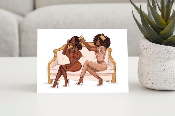 Sisterhood - African American Greeting Card | Coco Michele