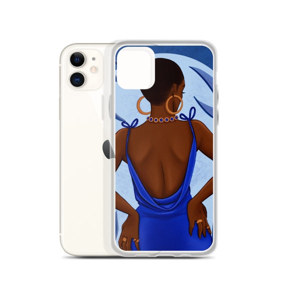 Blue Flame iPhone Case | African American Fashion Illustration | Coco Michele