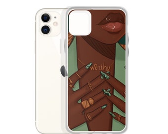 Worthy iPhone Case | African American Fashion Illustration | Coco Michele