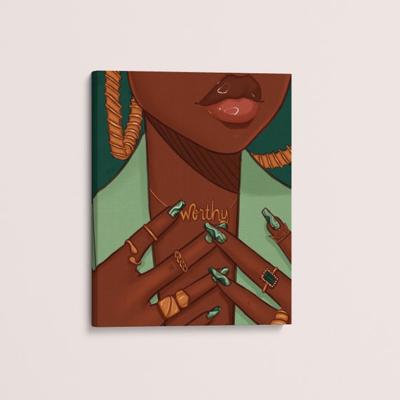 Worthy Canvas Art Print | Coco Michele