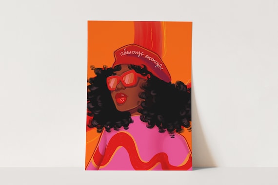 Always Enough - African American Fashion Illustration Art Print | Coco Michele