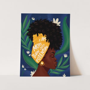 More than Potential - African American Fashion Illustration Art Print | Coco Michele