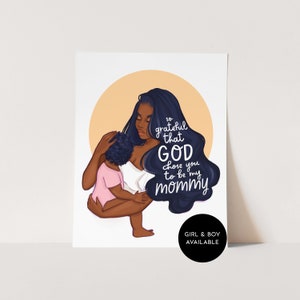 God Chose You African American Art Print | Coco Michele