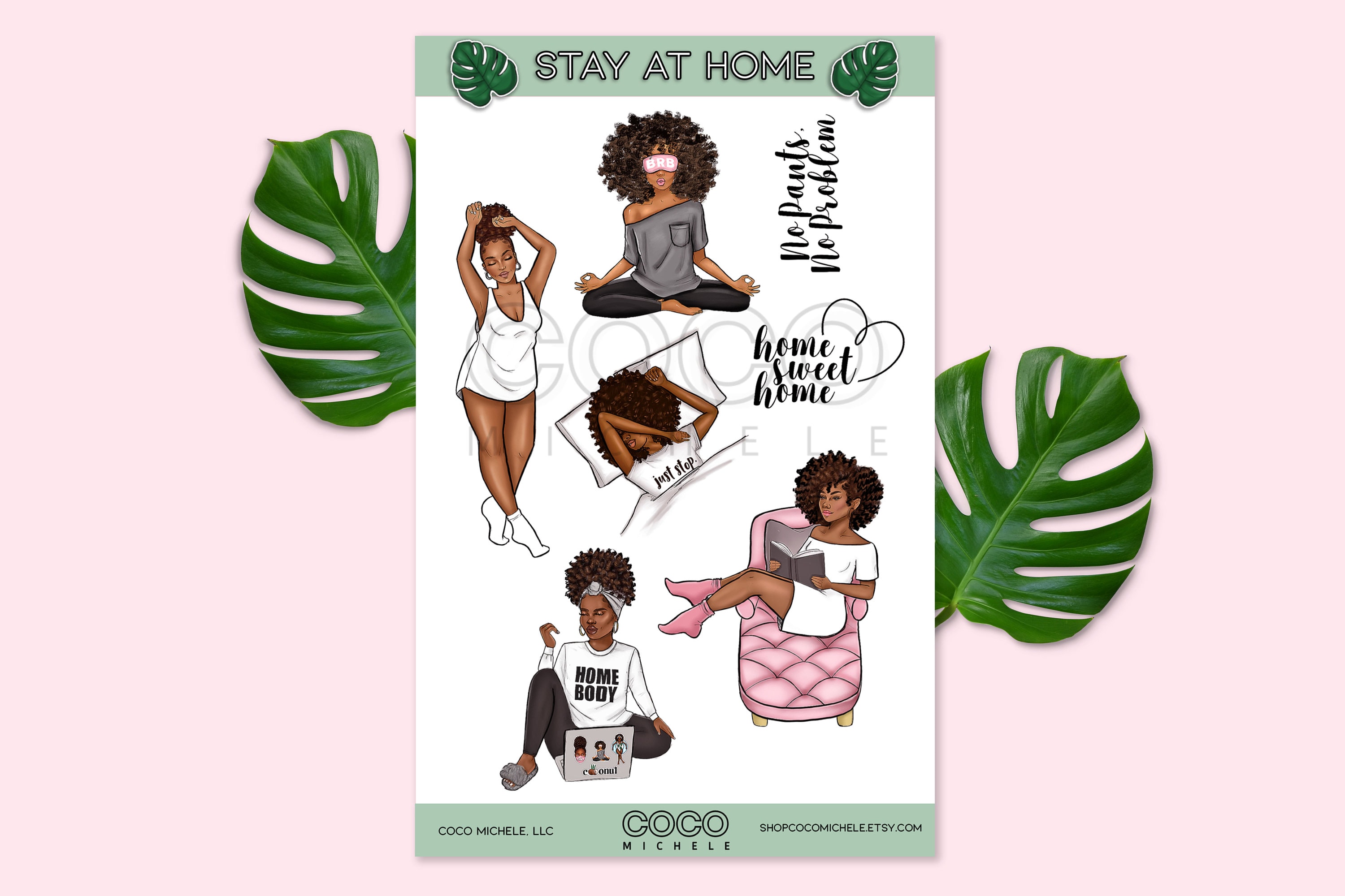 Black Girl Digital Planner Stickers, Black Girl Clipart, Black Women  Digital Planner Stickers, Self Care Stickers, for Black Girl Quotes 