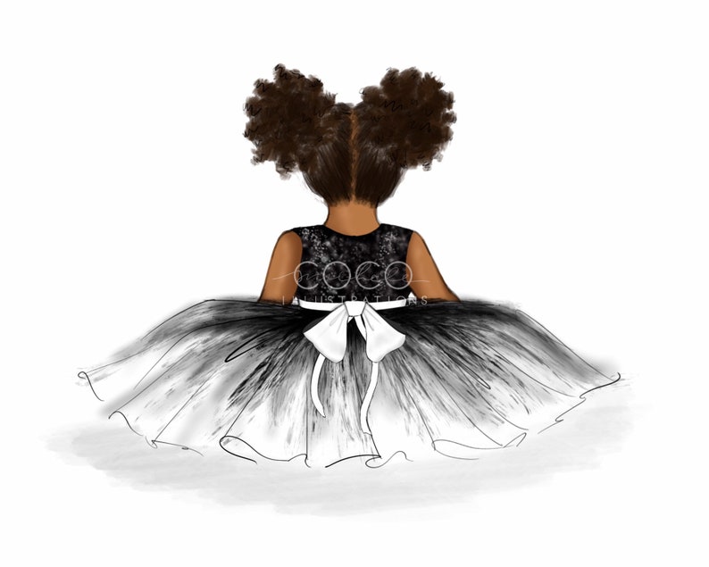 Good Little Girl Art Print African American x Ballerina Decor x Nursery Wall Art