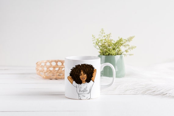 Hustle Mug with African American Girl