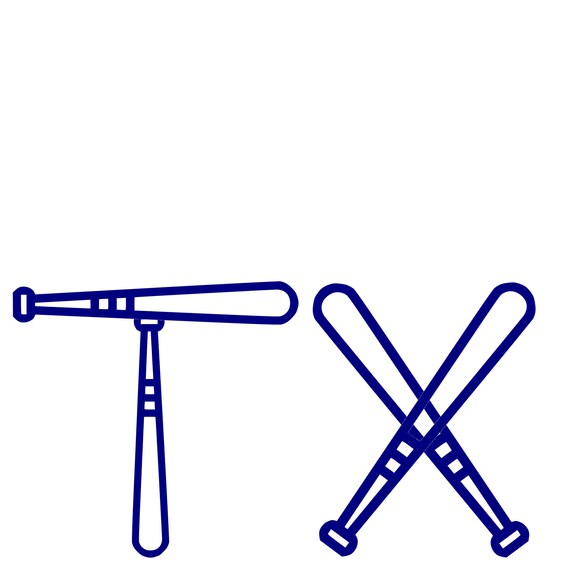 Download Free Texas Baseball Bats Blue Svg Png Jpeg Texas Baseball Design Etsy SVG Cut Files