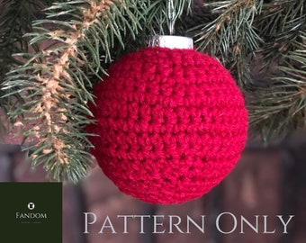 Fan-tastic Crochet Christmas Ornament: Solid Crochet Pattern