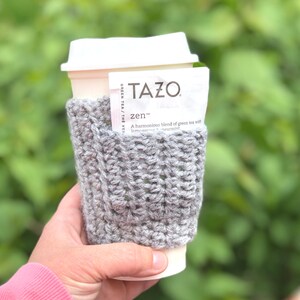 Crochet Pocket Cup Cozy Pattern, Coffee Sleeve Crochet Pattern Gift Card Holder / Easy Crochet Gifts Pattern Quick Crochet Pattern Fast image 2