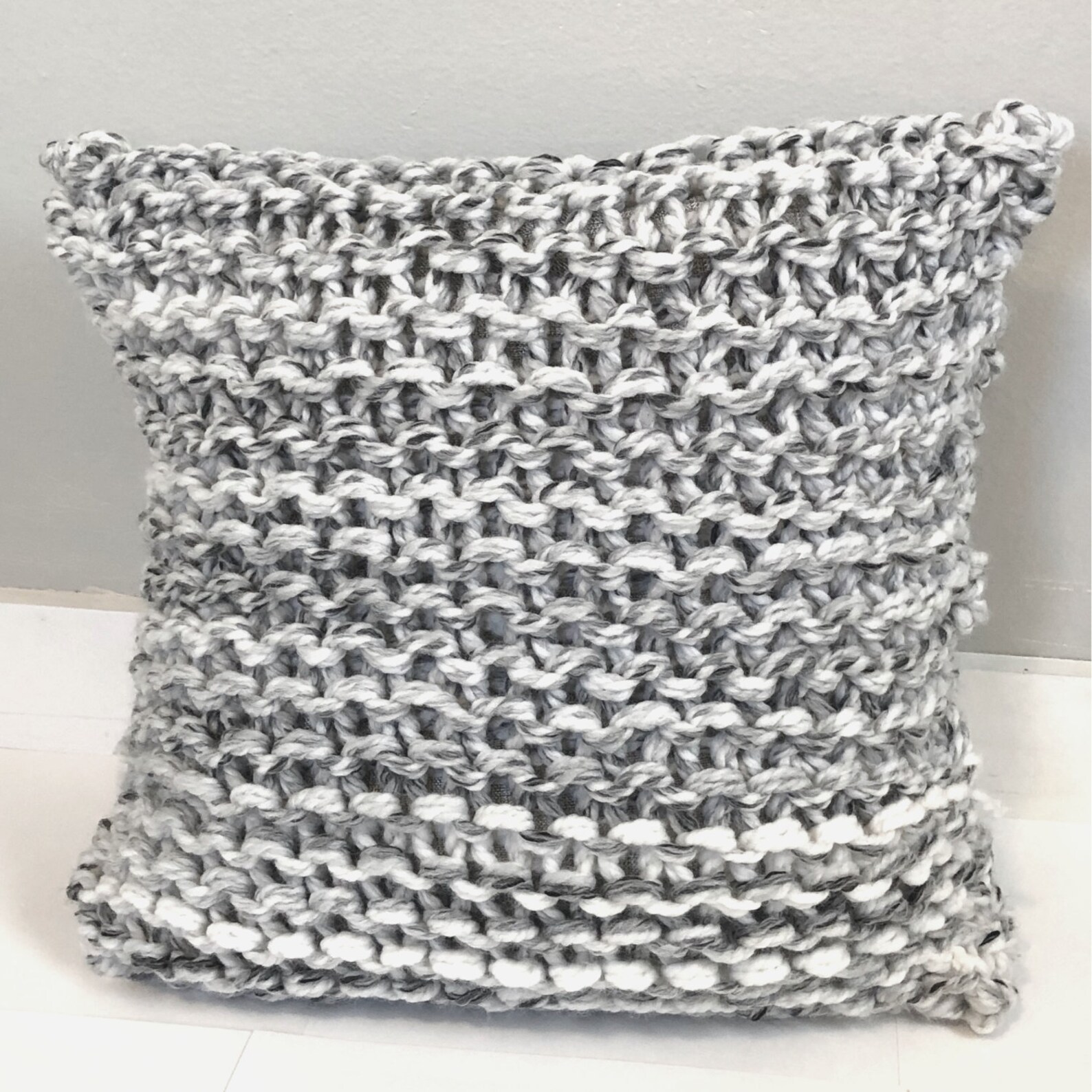 Pillow Cover Knitting Pattern, Chunky Knit Pillow Pattern, Easy Throw