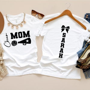 Customize Cheer Mom Shirts, Mom Cheerleading Mom Shirts, Cheer Mom Shirts, cheer mom tee,Cheerleading Mom,Cheer Spirit wear