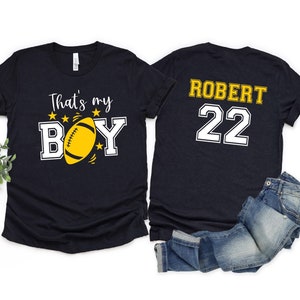 T-shirt C'est mon garçon, T-shirt de mon garçon, Maillot de football, T-shirt le jour du match, Maillot de football personnalisé, Maillot de sport, T-shirt C'est mon garçon