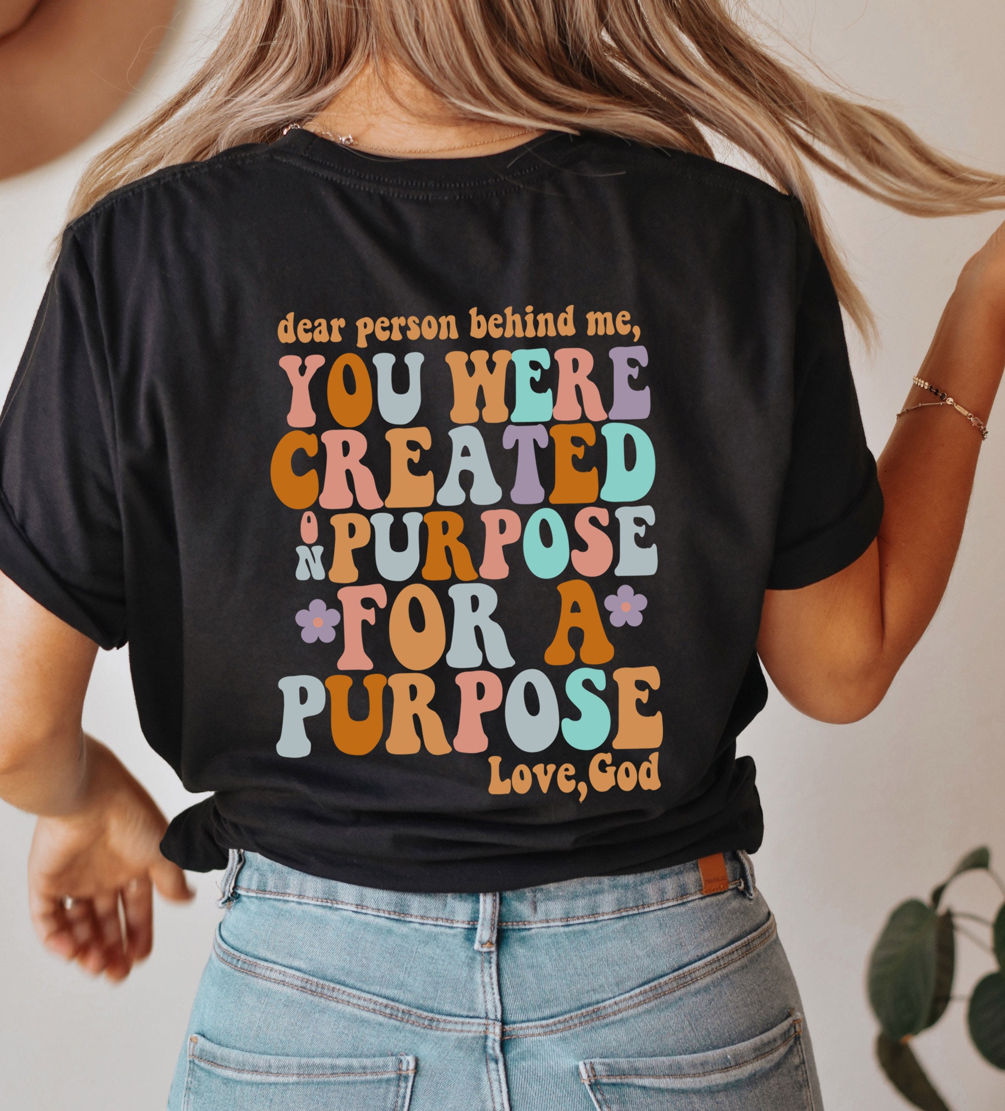 Dear Person Behind Me You Were Created on Purpose for A - Etsy Israel