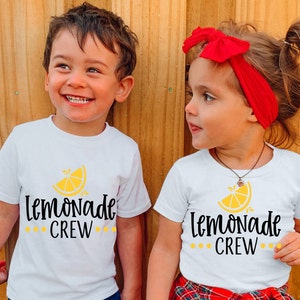 Lemonade Crew Shirts, Lemonade Stand T-shirt, Lemonade Shirt, lemonade squad shirt summer shirt kids summer shirt