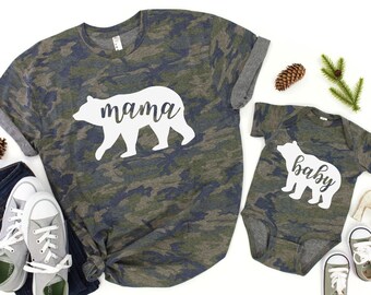 Camo mama bear shirt Clearance