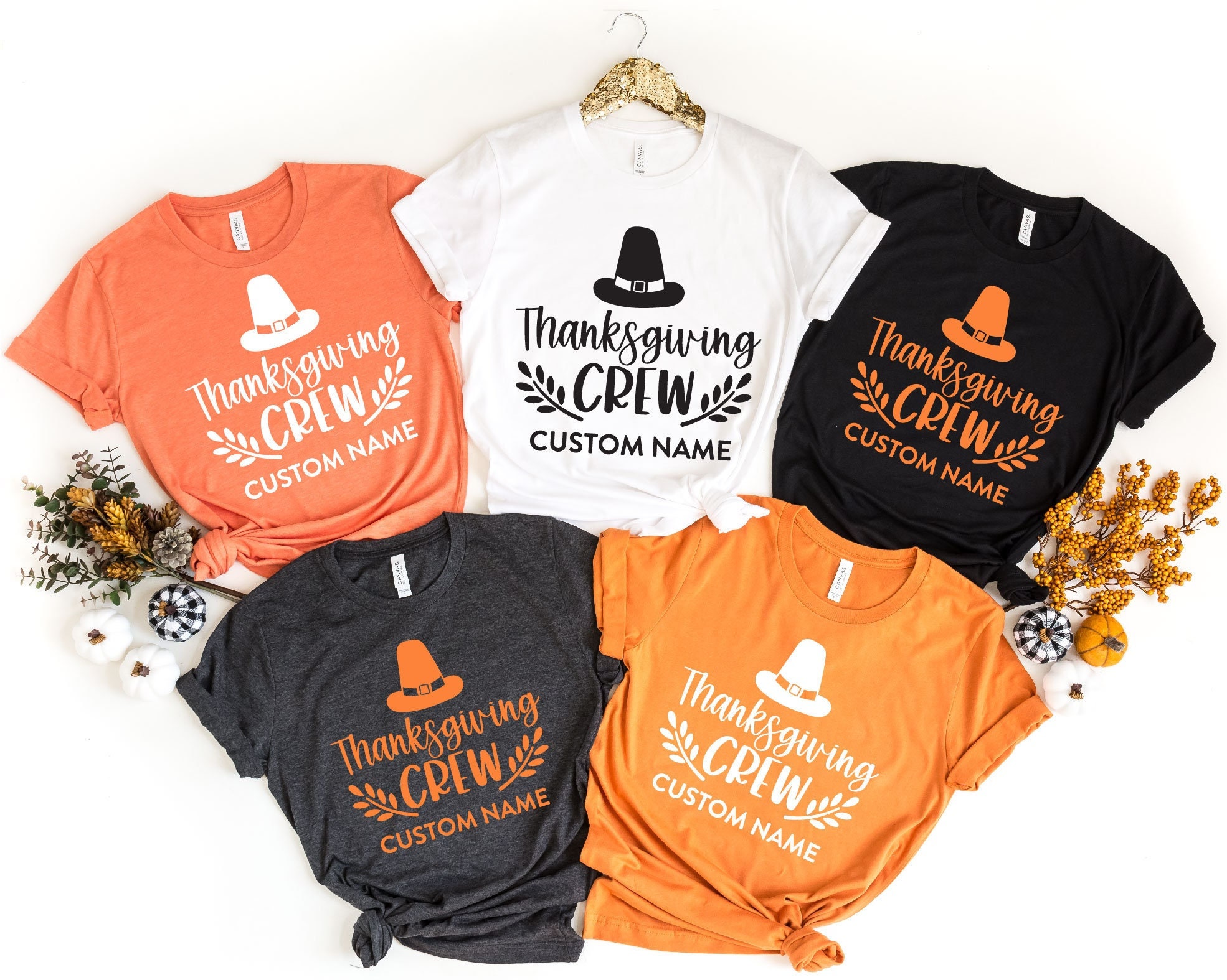 Thanksgiving Crew Shirt Family Custom Thanksgiving Shirts - Etsy