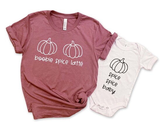 Boobie Spice Latte Shirt Mommy and Me 
