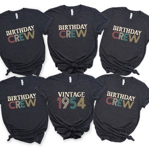 Vintage 1954 Shirt, Birthday Crew Shirt, 70th Birthday Gift For Women, 70th Birthday Gift For Men, 1954 Shirt, 70th Birthday Gift Shirt,
