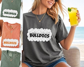 School mascot shirt,School spirit shirt,Favorite Team Shirt,Team mascot ,team shirt ,Cougars mascot shirt ,comfort color School mascot tee
