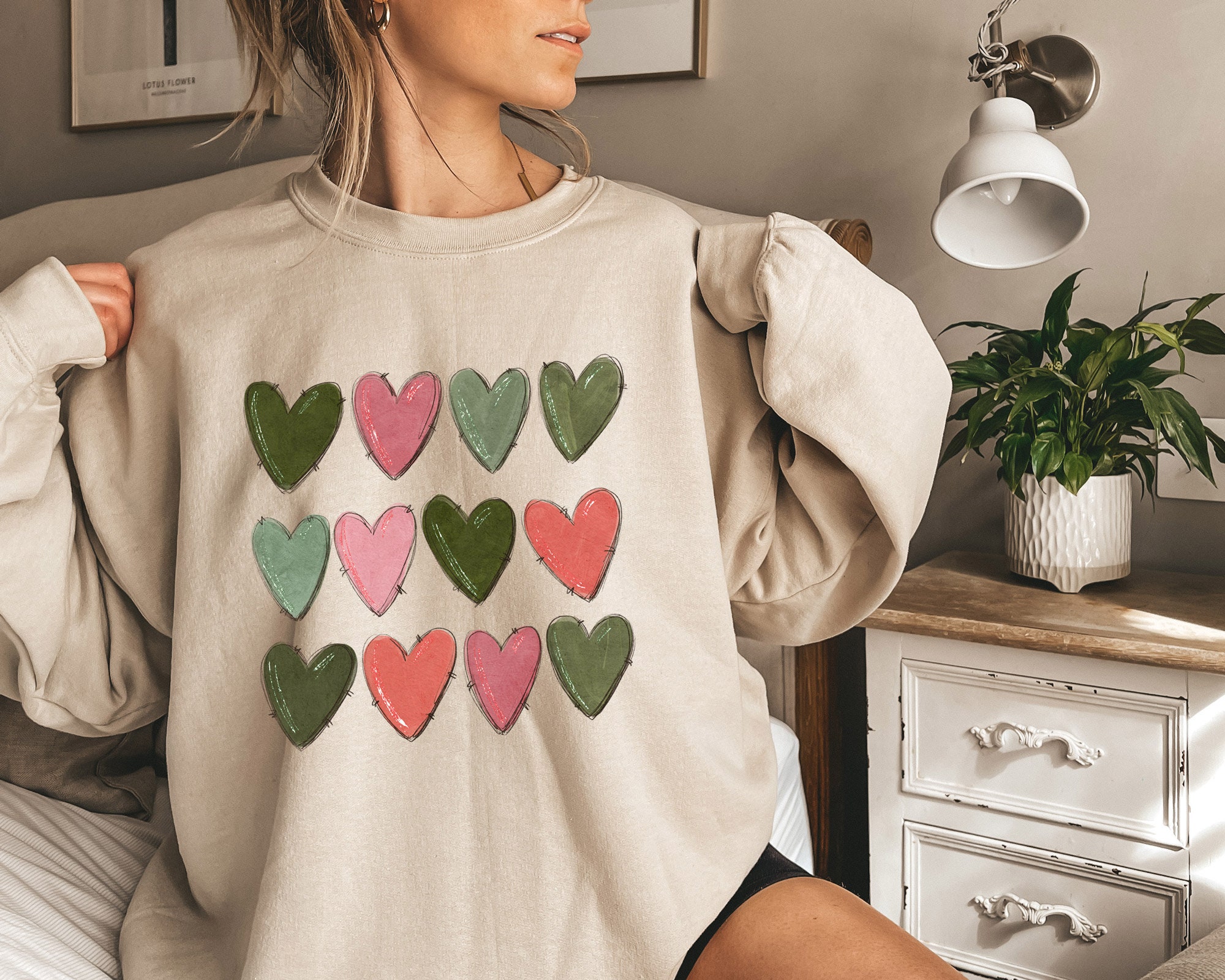 Heart Sweatshirt - Etsy