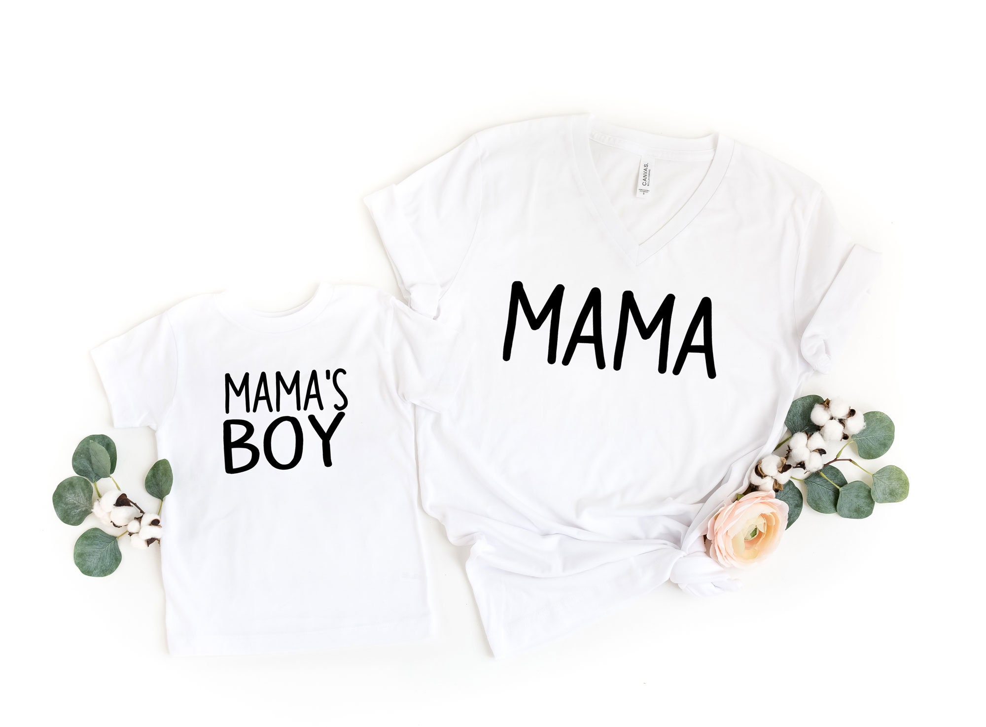Mama or Mama's Boy Shirt Matching Set Mama and me set Etsy
