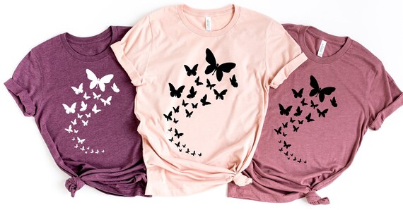 Butterfly T-Shirt For Women Girls Clothing Butterfly T-Shirt For Women Girls Clothing