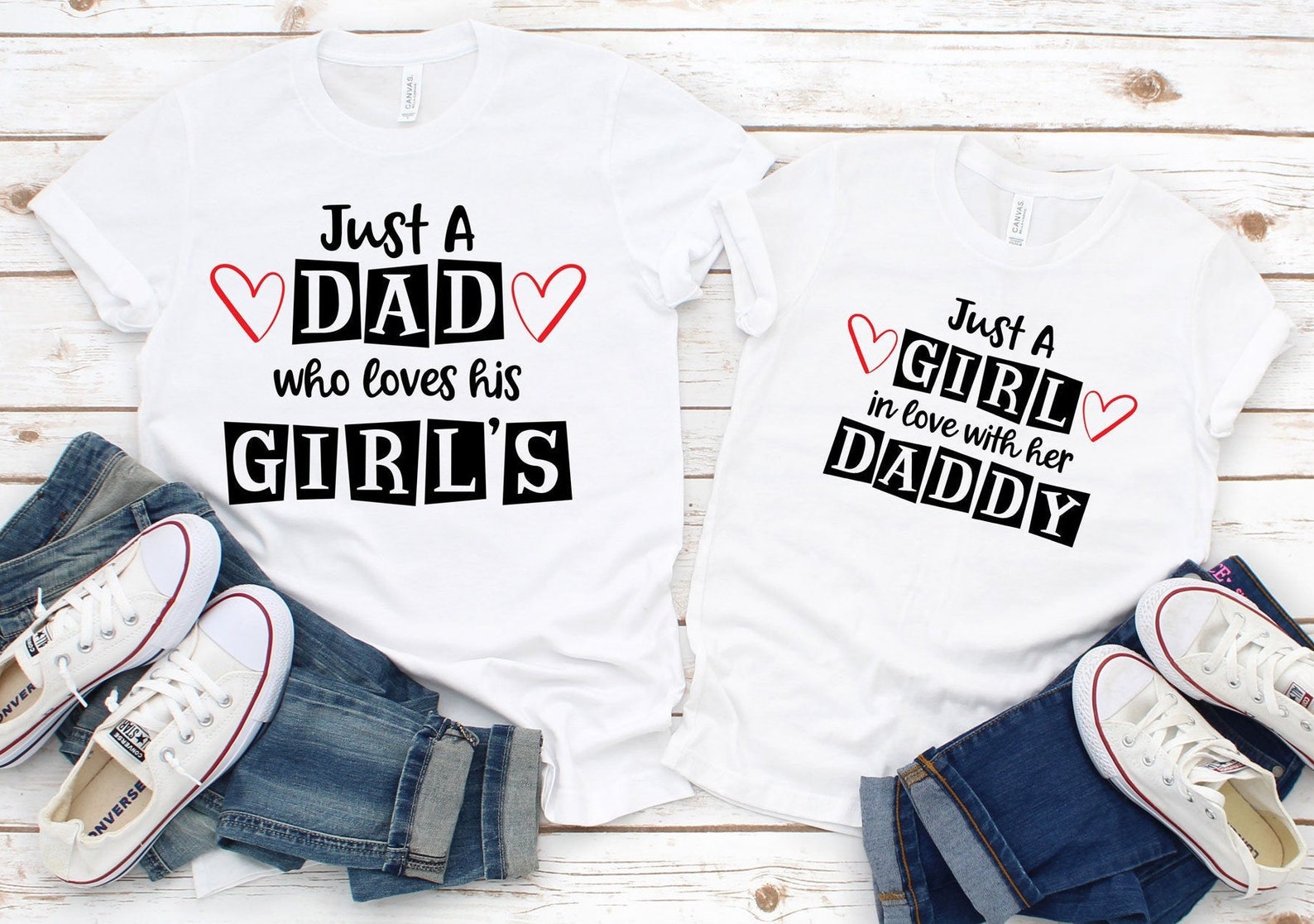 Girl Dad Dad of Girls Just a Dad Who Loves His Girls - Etsy