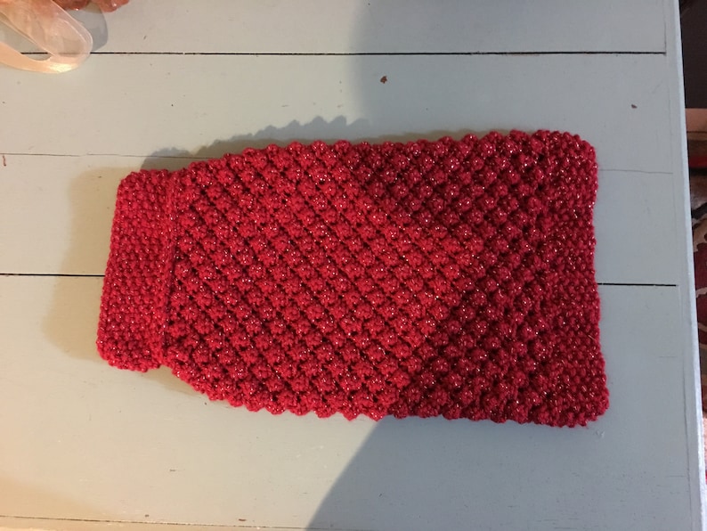 Handmade knit dog sweater