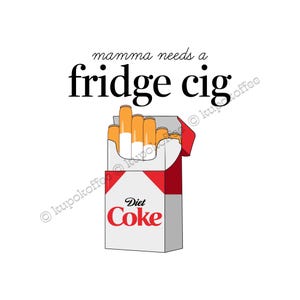 diet soda and cigarettes The Fridge Cigarette 1 mini can of Coke 1 1/2 oz Vodka 1/2 oz gr... | recipe The Fridge Cigarette 1 mini
