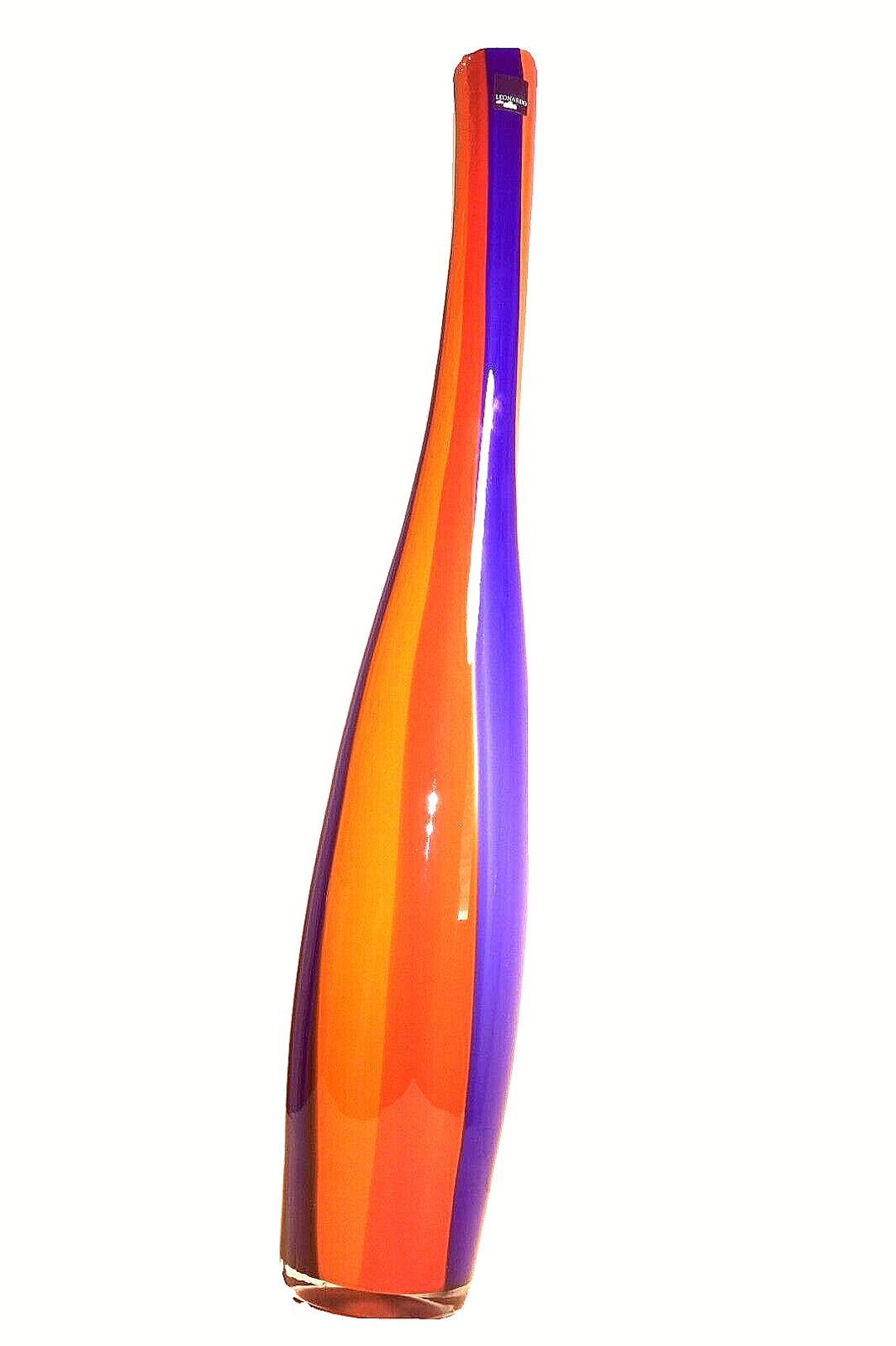 ondersteboven Flipper Londen Murano glazen vaas Luxe grote Leonardo veelkleurige hoogte 60 - Etsy België