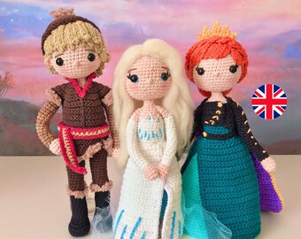 crochet frozen dolls