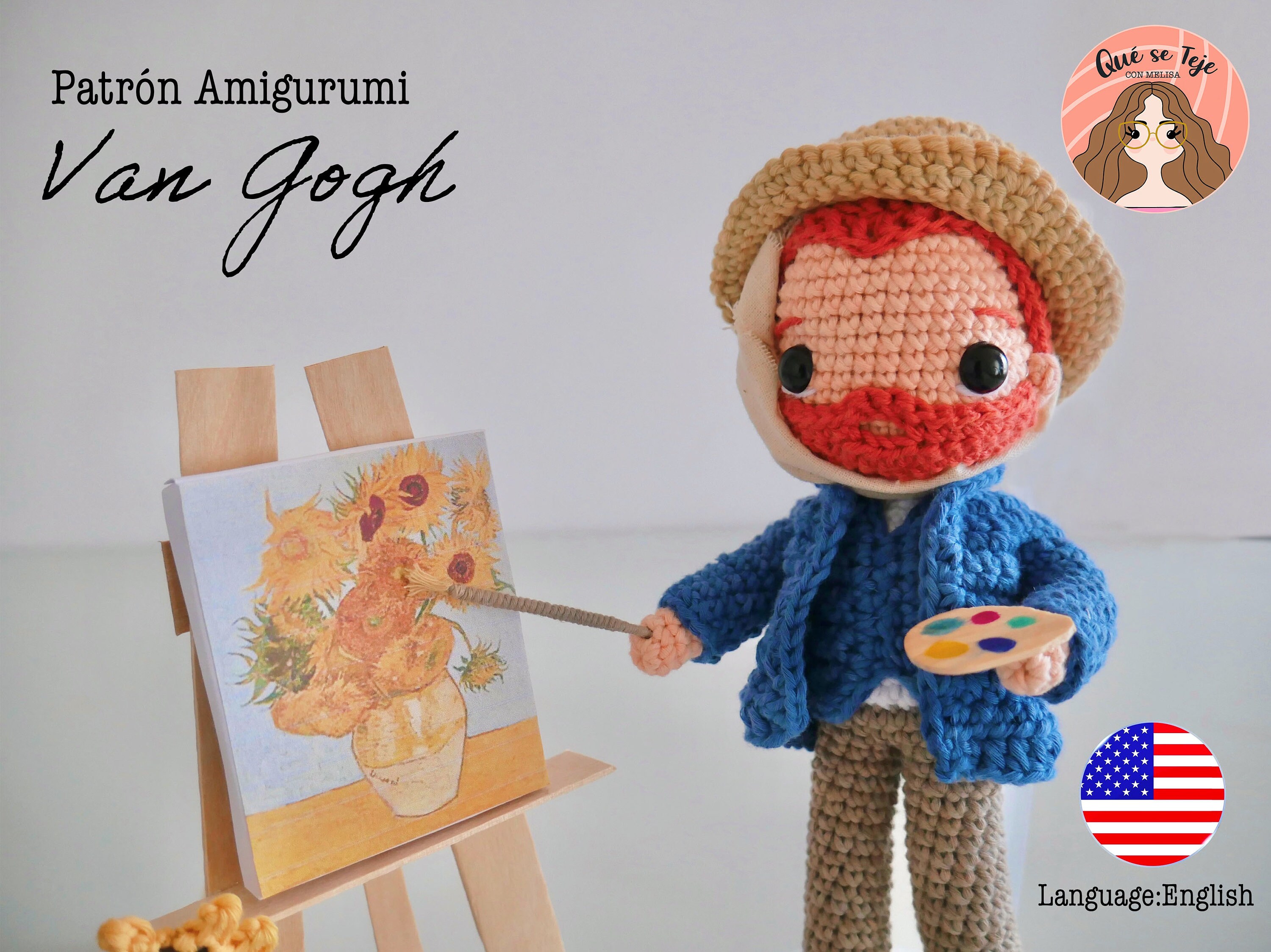 ゴッホのあみぐるみパターン (PDF) - Etsy 日本
