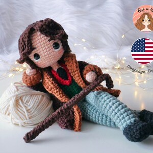Oscar Wilde-CROCHET PATTERN, Amigurumi Doll, handmade, English, PDF image 2