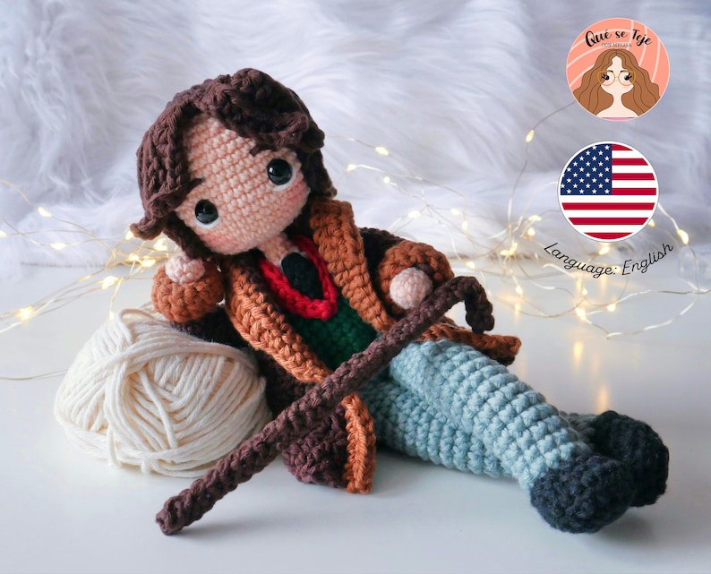 Oscar Wilde-CROCHET PATTERN, Amigurumi Doll, handmade, English, PDF image 2