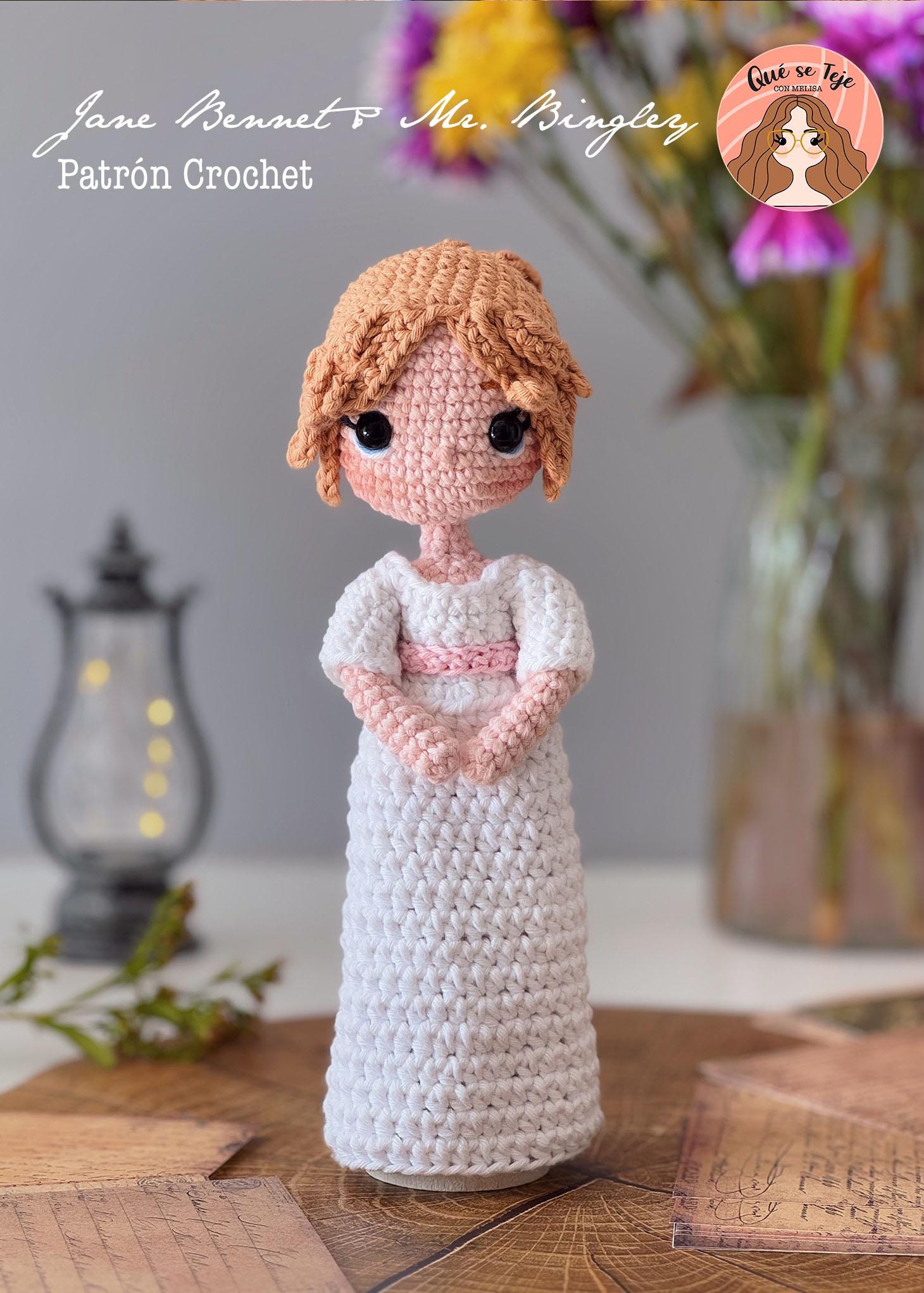 Jane Bennet \u0026 Mr Bingley – Pride and Prejudice – Amigurumi Crochet Pattern  (PDF) - Etsy, image size:1460x2043