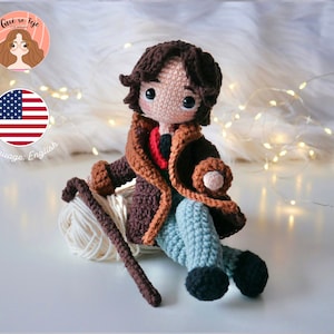 Oscar Wilde-CROCHET PATTERN, Amigurumi Doll, handmade, English, PDF image 4
