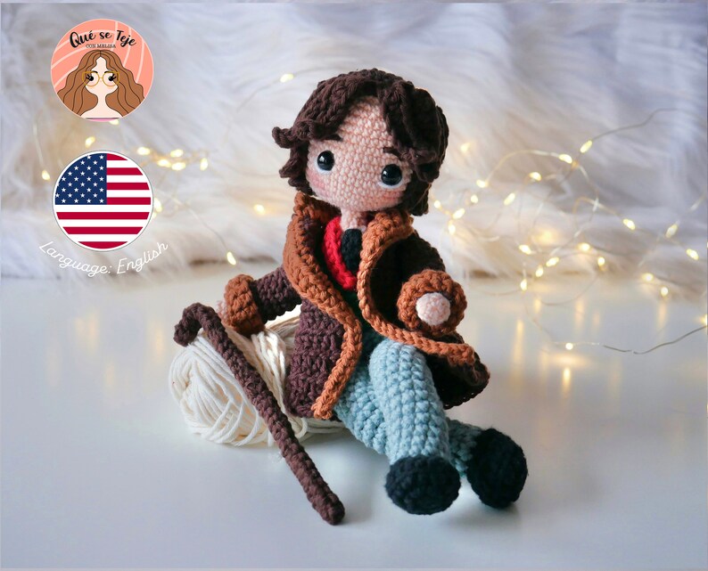 Oscar Wilde-CROCHET PATTERN, Amigurumi Doll, handmade, English, PDF image 4