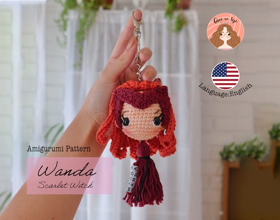 Amigurumi Crochet Pattern Wanda & Vision Keychain - Etsy