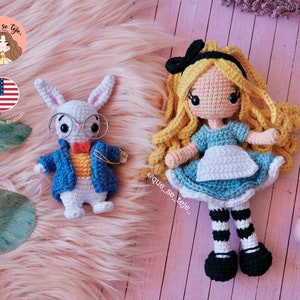 Alice and the White Rabbit Amigurumi Pattern (PDF)