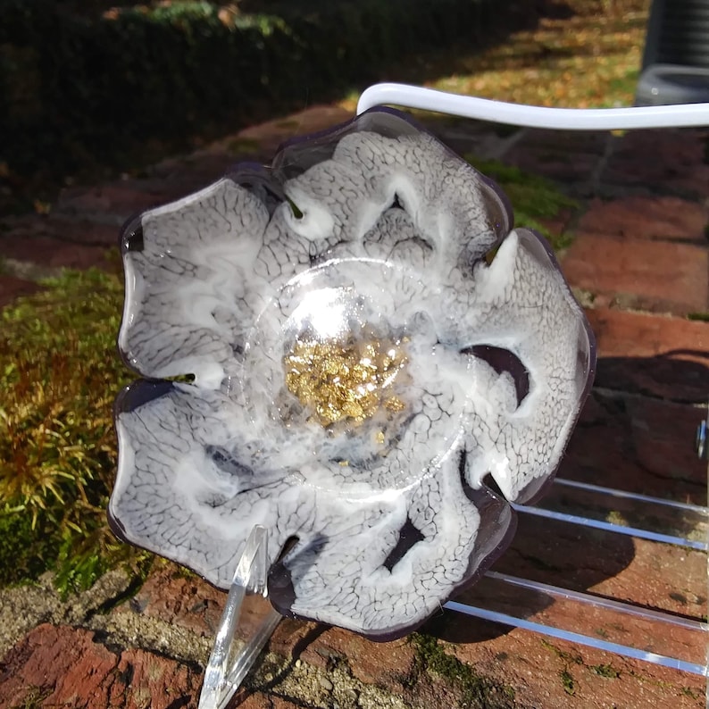 Galaxy Orchid Inspired Flower Trinket Bowl