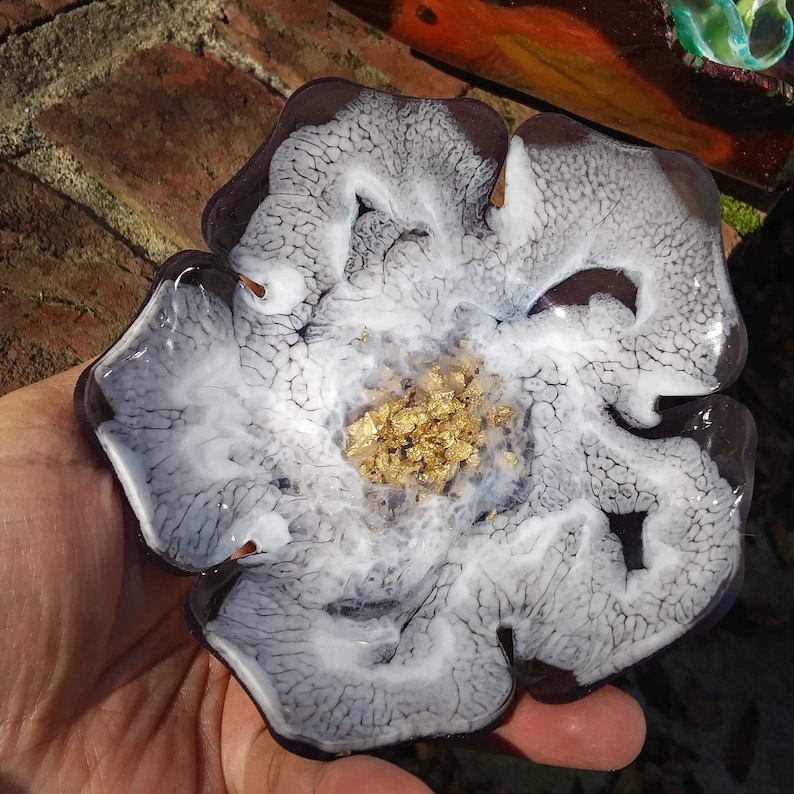 Galaxy Orchid Inspired Flower Trinket Bowl