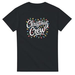 Christmas Crew Shirt, Family  Christmas Shirts, Holiday Lights Graphic Tee, Xmas Pajama Shirt, Festive Family Outfit, Christmas Party Tee