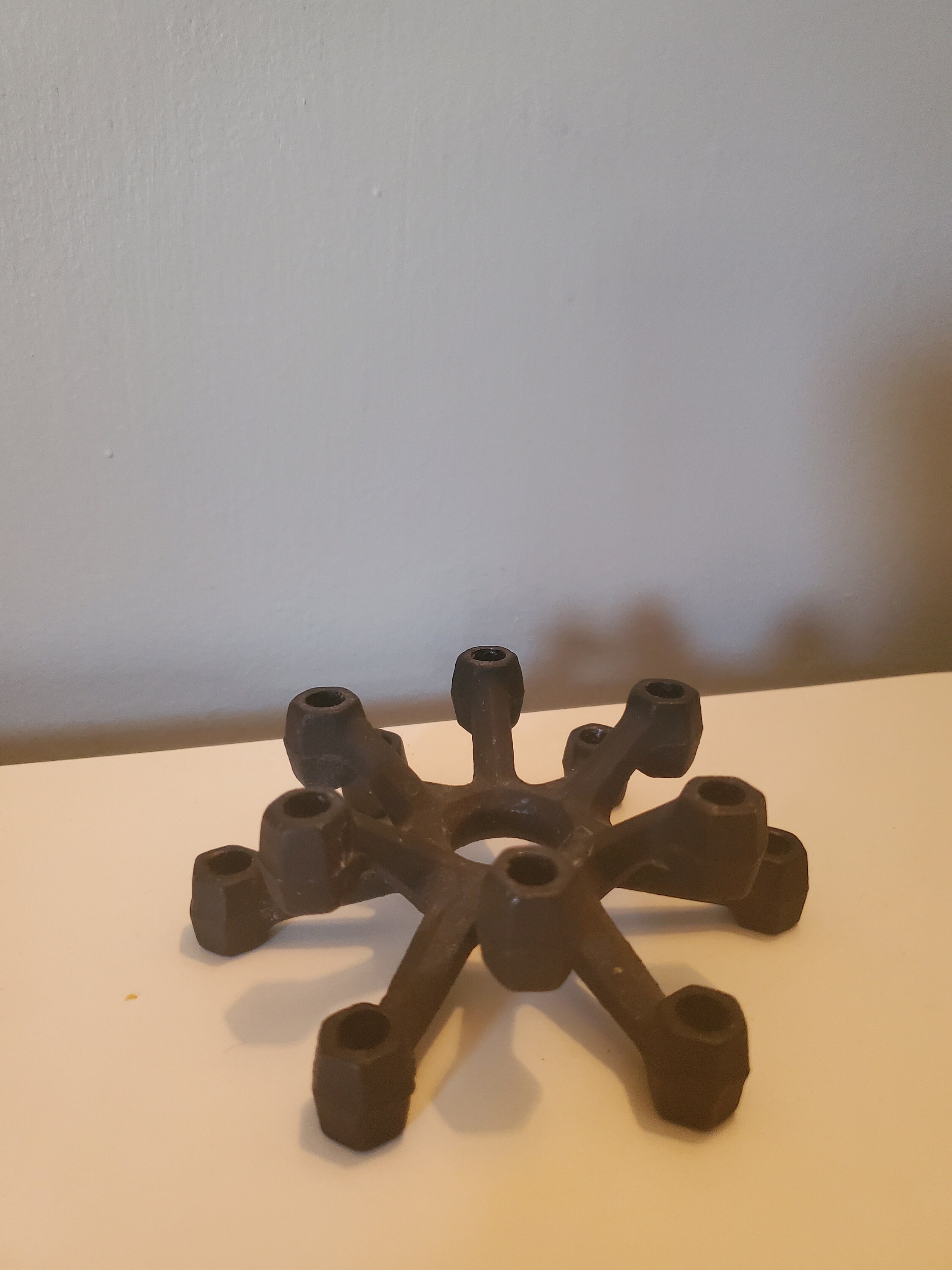 Vintage Cast Iron Candle Holder/Tiny Taper Candlestick Etsy