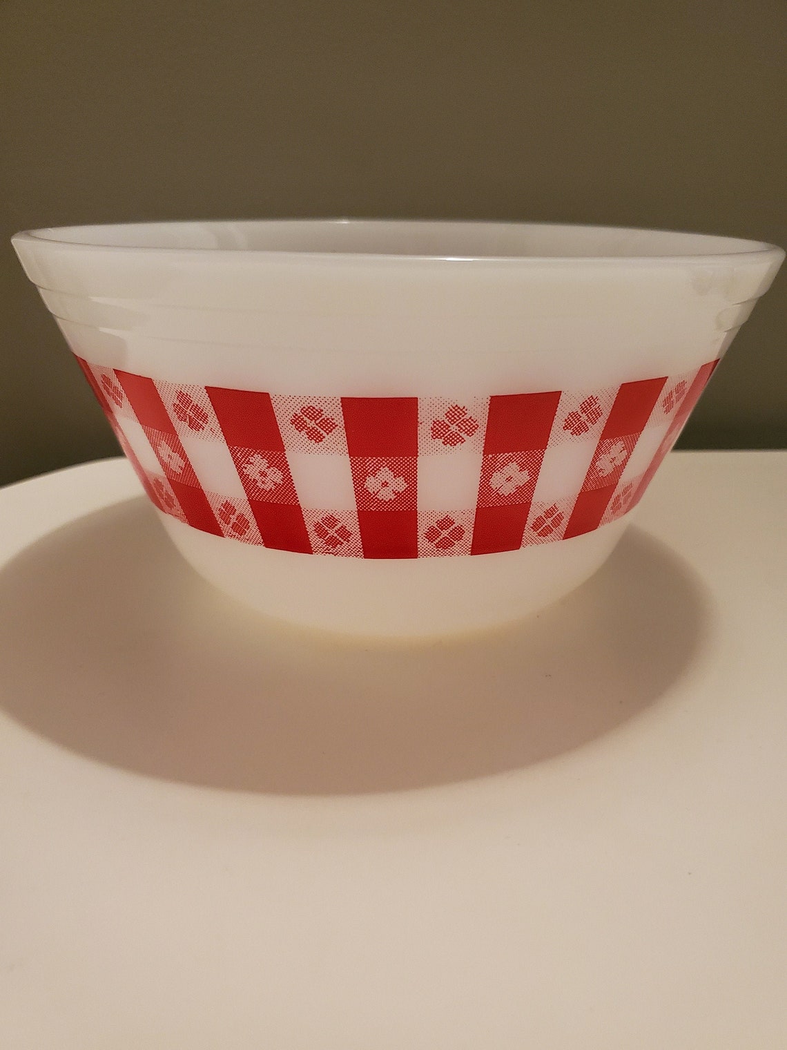 Vintage Federal Milk Glass bowl/Vintage Glass Bowl/Country Etsy