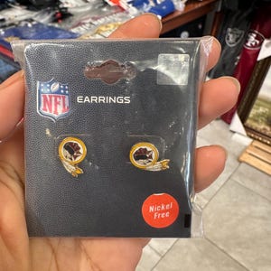 49ers- Cowboys- Raiders- Chargers- Steelers- Dolphins- Patriots- Broncos Stud Earrings image 10