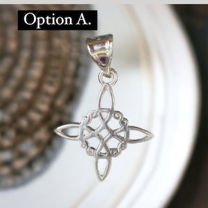 Witches Knot Charm Sterling Silver- One of a Kind
